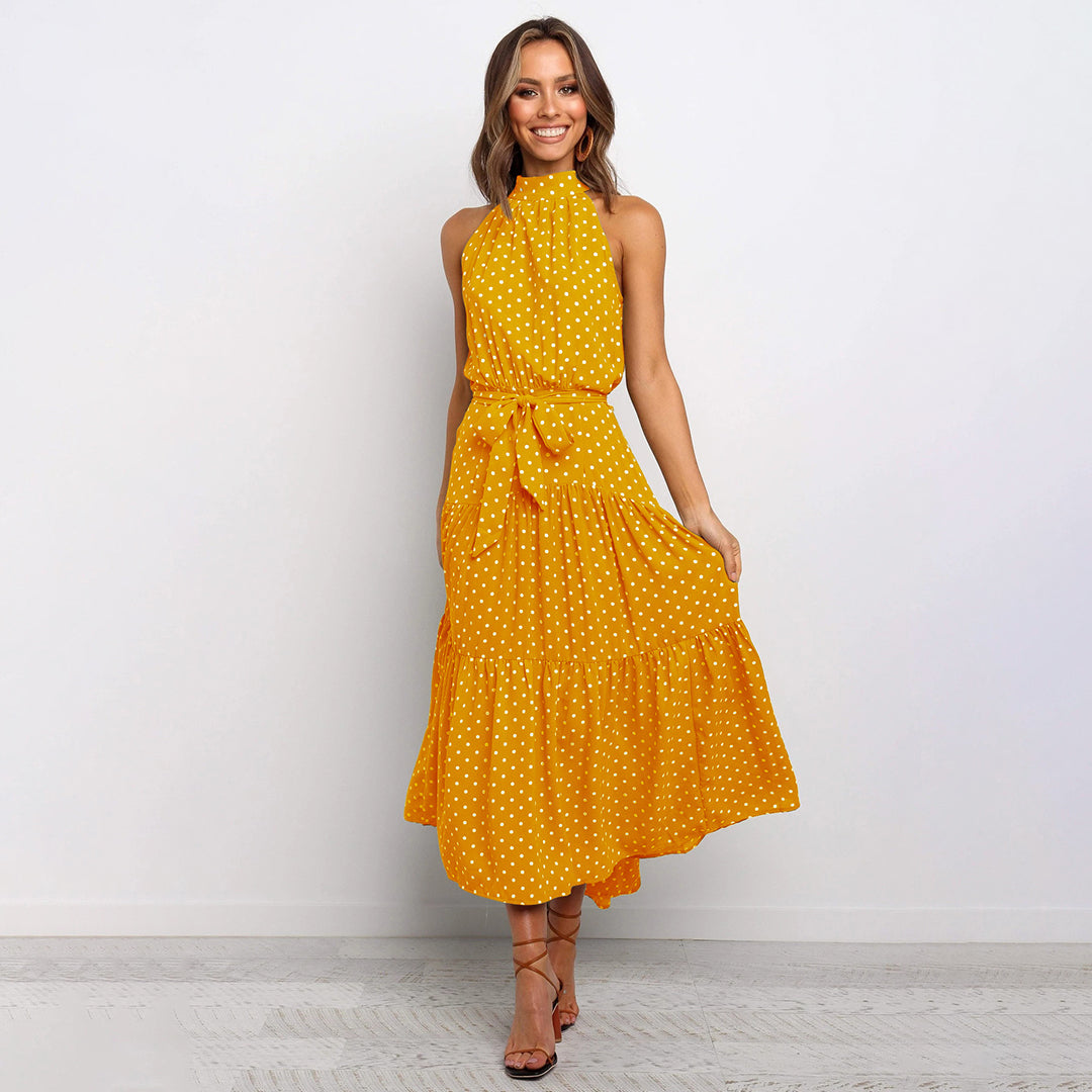 Levoire | Élégant Et Élégant Robe Longue Jaune