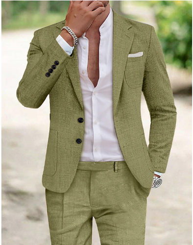 Levoire | Élégant Costume En Lin Pour Homme