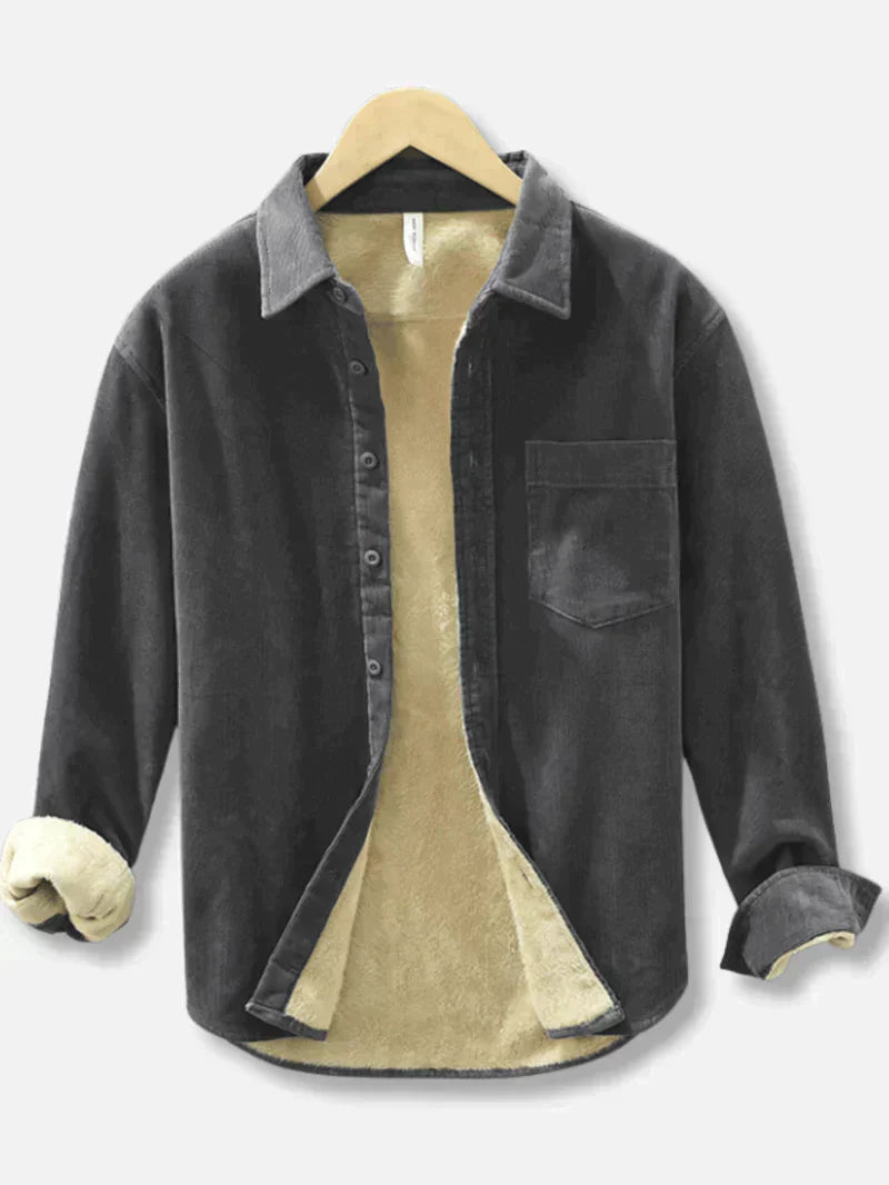 Levoire | Sweat-shirt manches longues en polaire avec poches Gris
