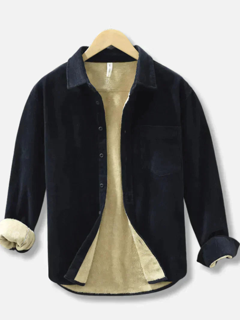 Levoire | Sweat-shirt manches longues en polaire avec poches Bleu foncé