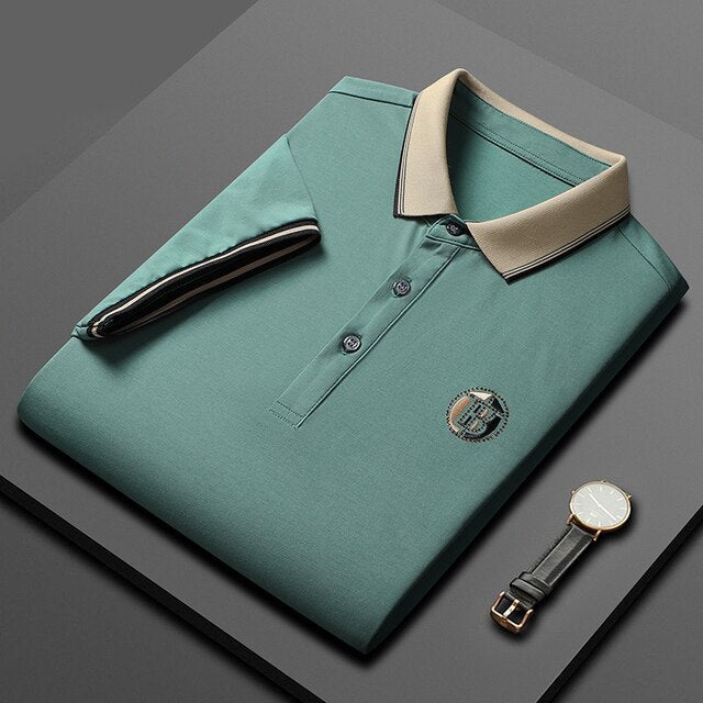 Levoire | Polo De Luxe Décontracté Pour Hommes Vert