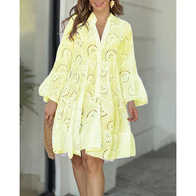 Levoire | Manteau Classique Chaud Femme Jaune