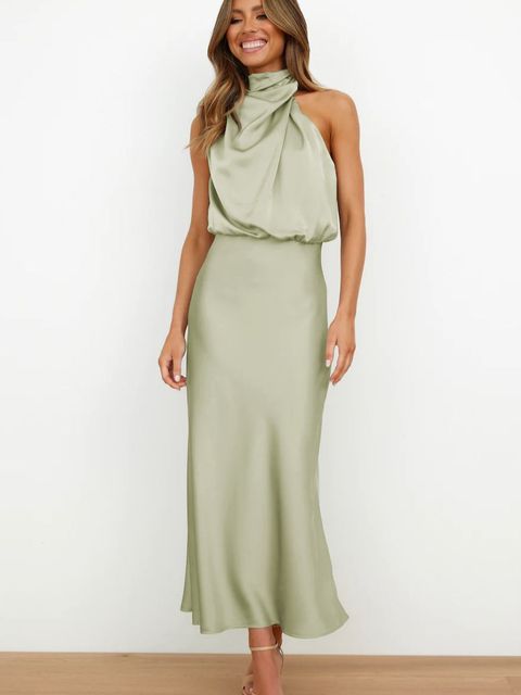 Levoire | Robe Cocktail En Polyester Pour Femmes Vert clair