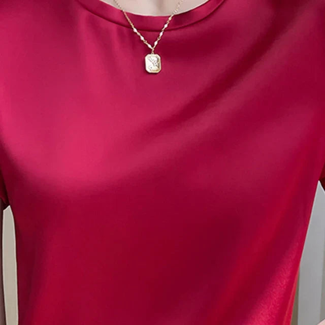 Levoire | Chemise Satinée Brillante Bourgogne