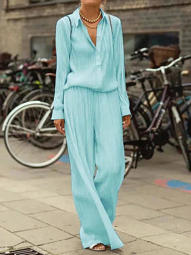 Levoire | Ensemble 2 Pièces Élégant Bleu clair