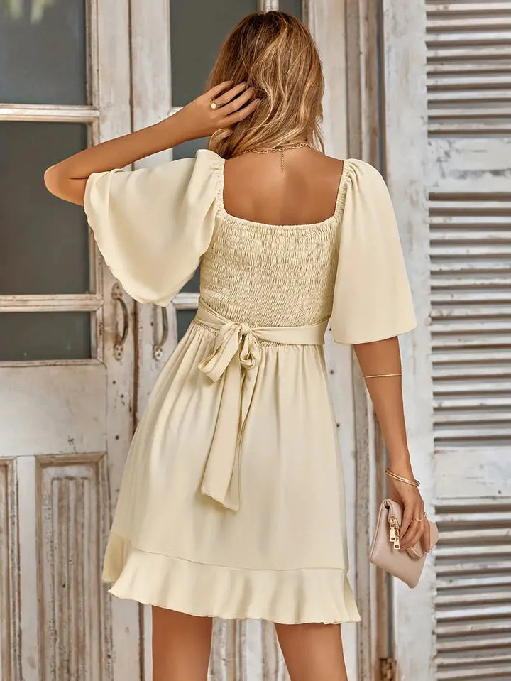 Levoire | Robe D'Été, Manches Volantes, Souple, Robe Élégante, Robes De Soleil