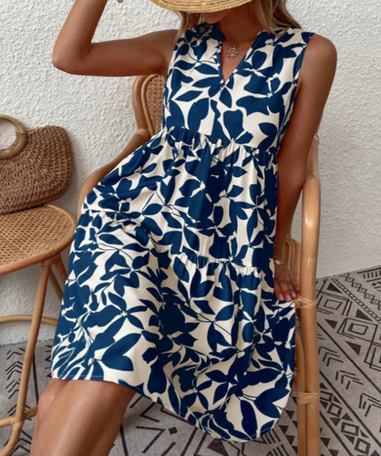 Levoire | Coupe Ample Longueur Genou Sans Manches Robe En A