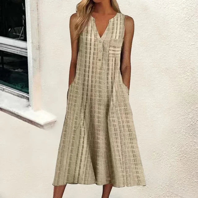 Levoire | Robe Chic Femme Raffinée Khaki