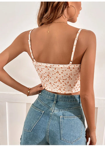 Levoire | Haut Été Crop Top Avec Imprimé Floral