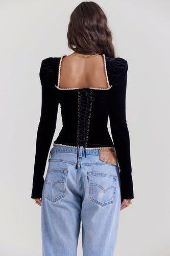 Levoire | Chemise En Velours Noir