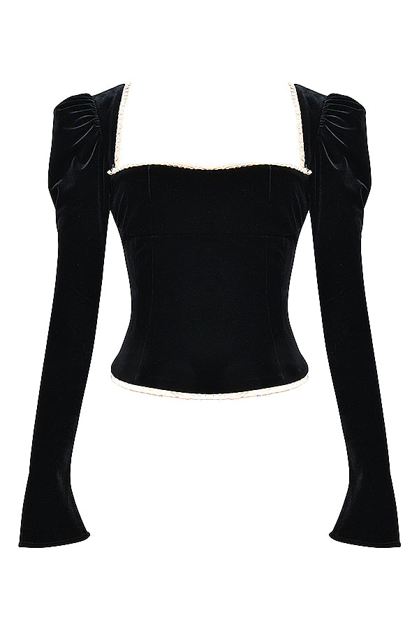 Levoire | Chemise En Velours Noir