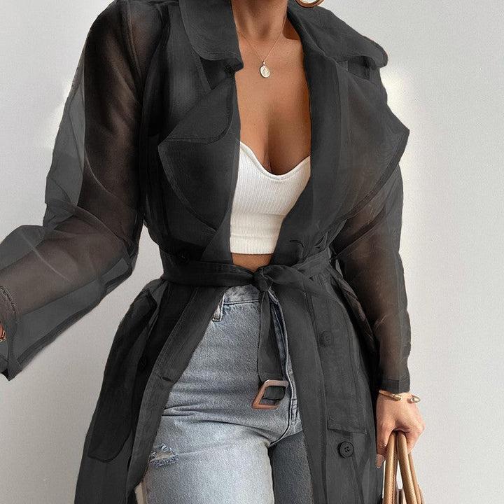 Levoire | Veste à boutons à manches longues avec ceinture