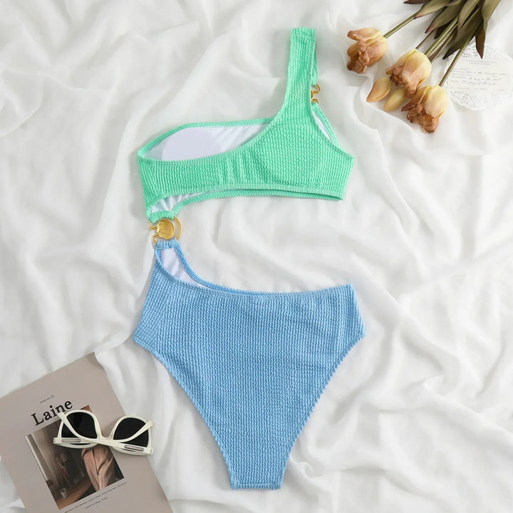 Levoire | Maillot Une Épaule Découpé Vêtements De Bain Pour Femmes