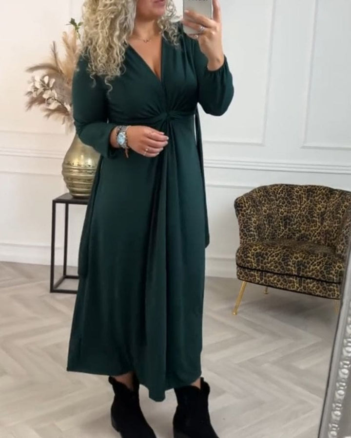 Levoire | Robe Unie À Manches Longues
