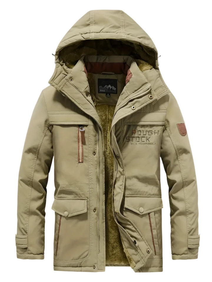 Levoire | Parkas À Capuche Imperméables À Manches Longues Avec Poches Khaki
