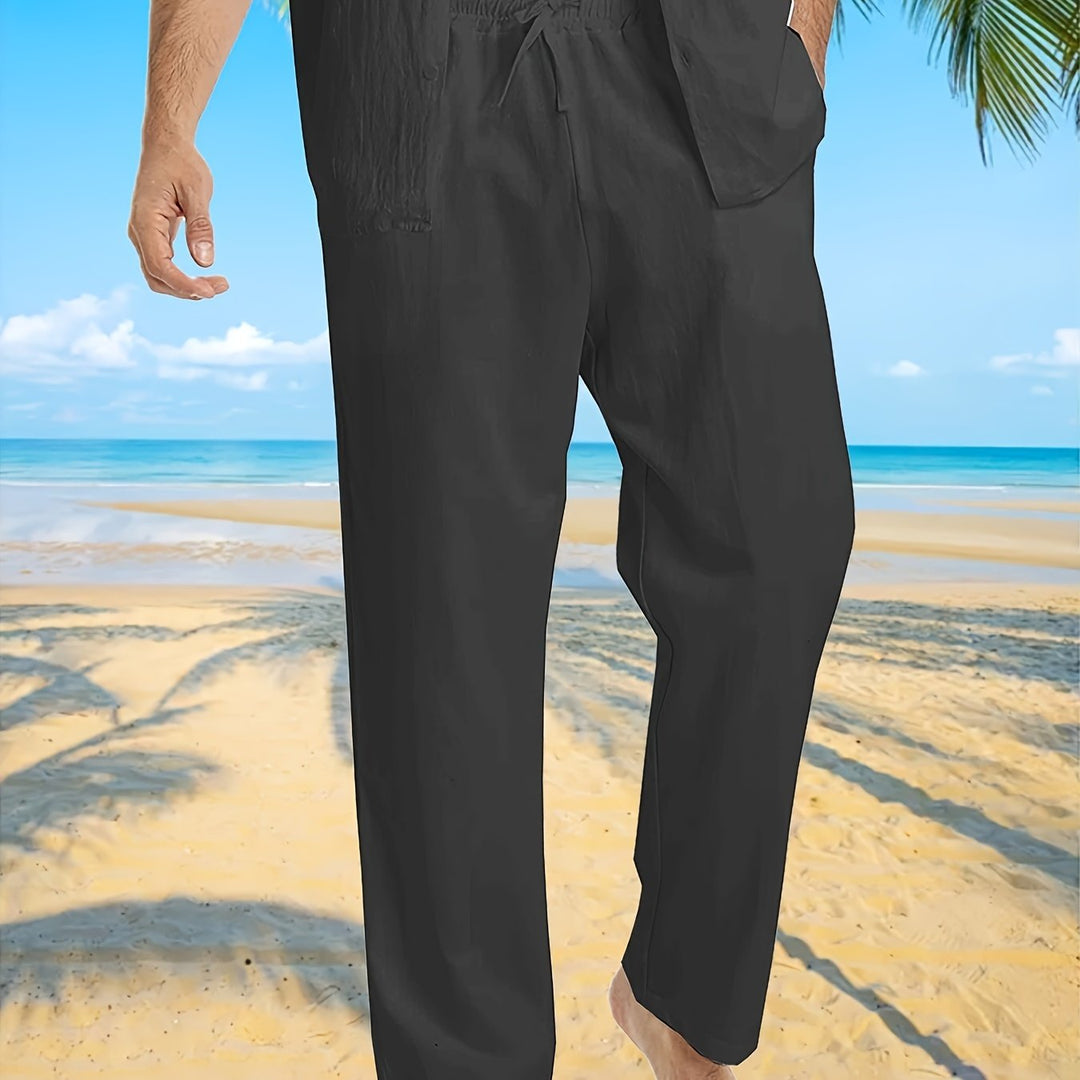 Levoire | Pantalons Décontractés Pour Hommes Avec Cordon De Serrage Et Poches