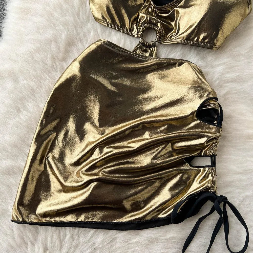 Levoire | Ensemble satin à deux pièces