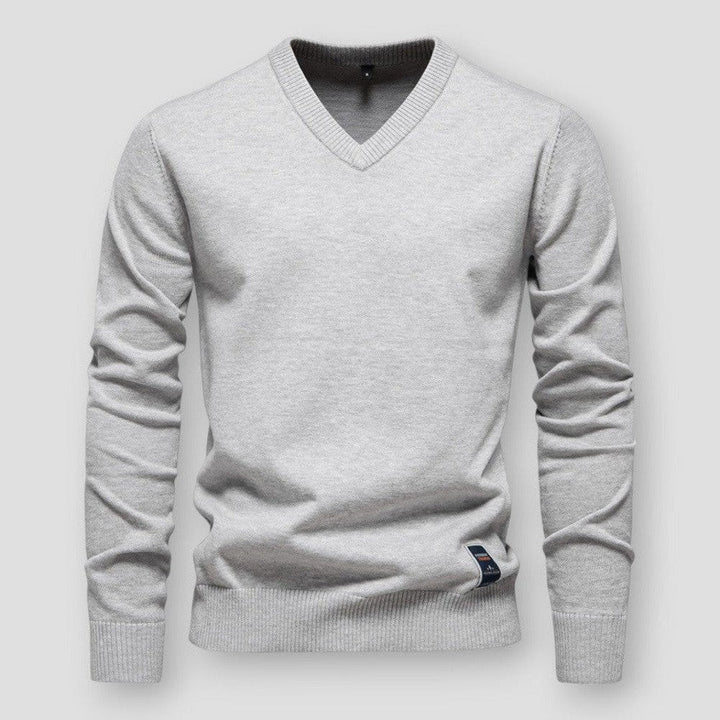 Levoire | Pulls D'Automne Tricotés Classiques Pour Hommes Gris
