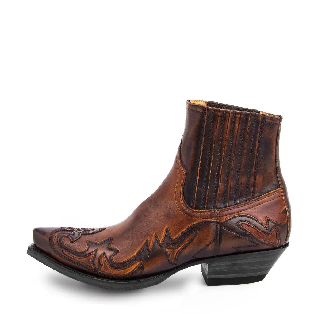 Levoire | Bottes De Cowboy En Cuir Homme Braun