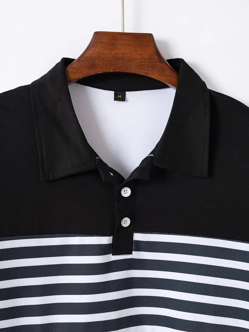 Levoire | Chemise Décontractée Rayée Manches Courtes