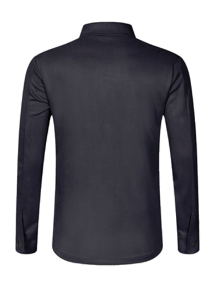 Levoire | Veste En Cuir Pu Pour Hommes Unie