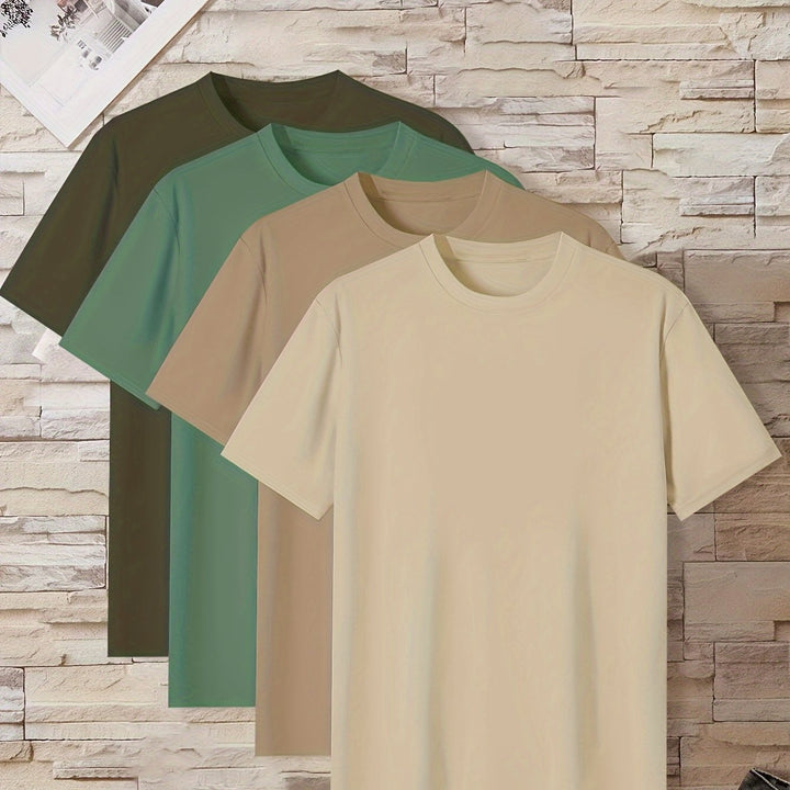 Levoire | T-Shirts Unisexe Décontractés Unis Couleur mélangée 3