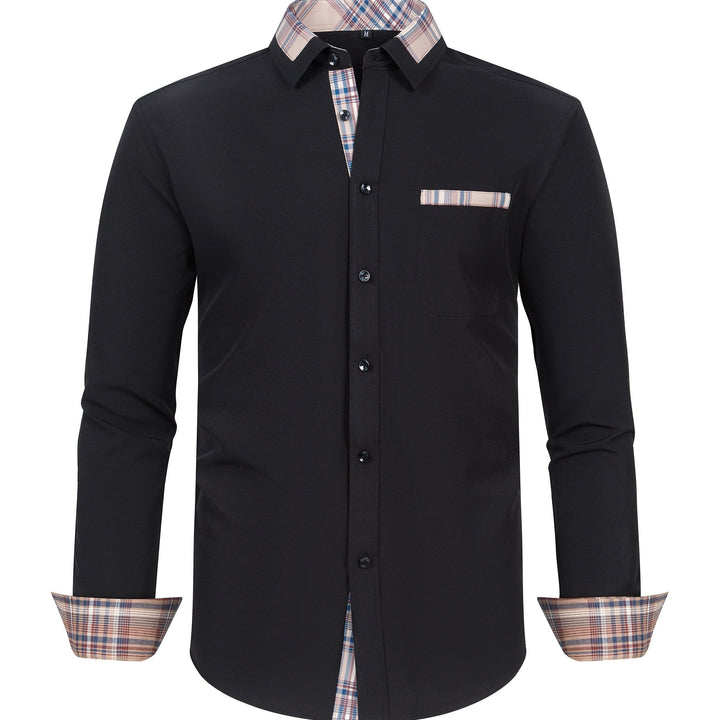 Levoire | Chemise Fine Adaptée Aux Affaires Avec Col À Carreaux