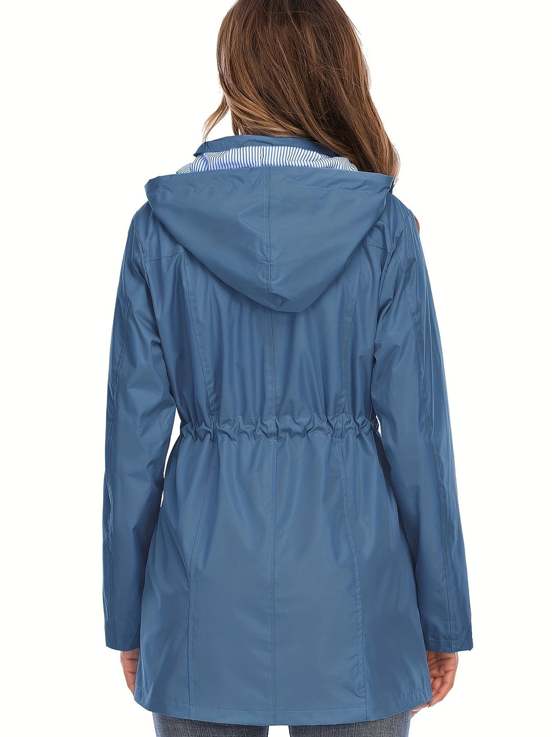 Levoire | Veste Mi-Longue Imperméable Avec Capuche Et Fermeture Éclair