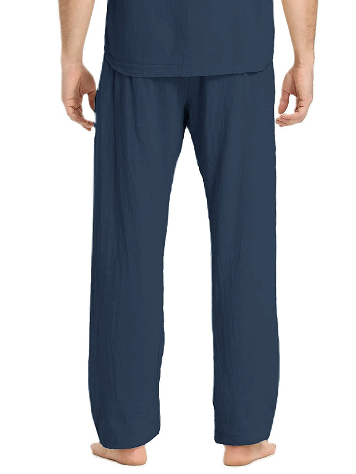 Levoire | Coton Lin Pantalons Homme Pour Une Coupe Décontractée