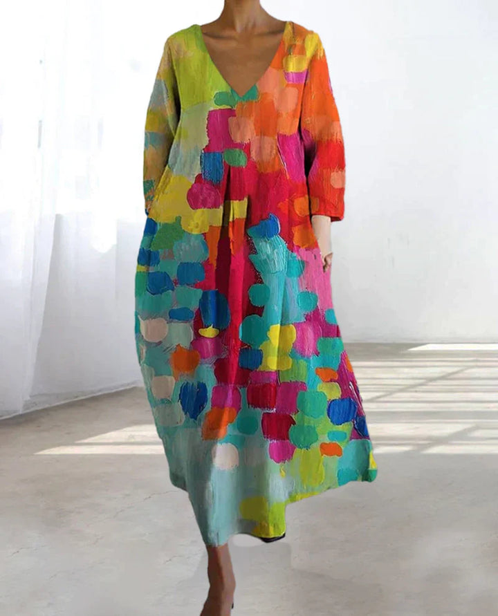 Levoire | Robe Imprimée Vive Et Colorée Pour Femmes