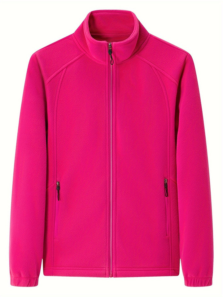 Levoire | Veste À Manches Longues Avec Col Montant En Douceur Avec Fermeture Éclair Rot