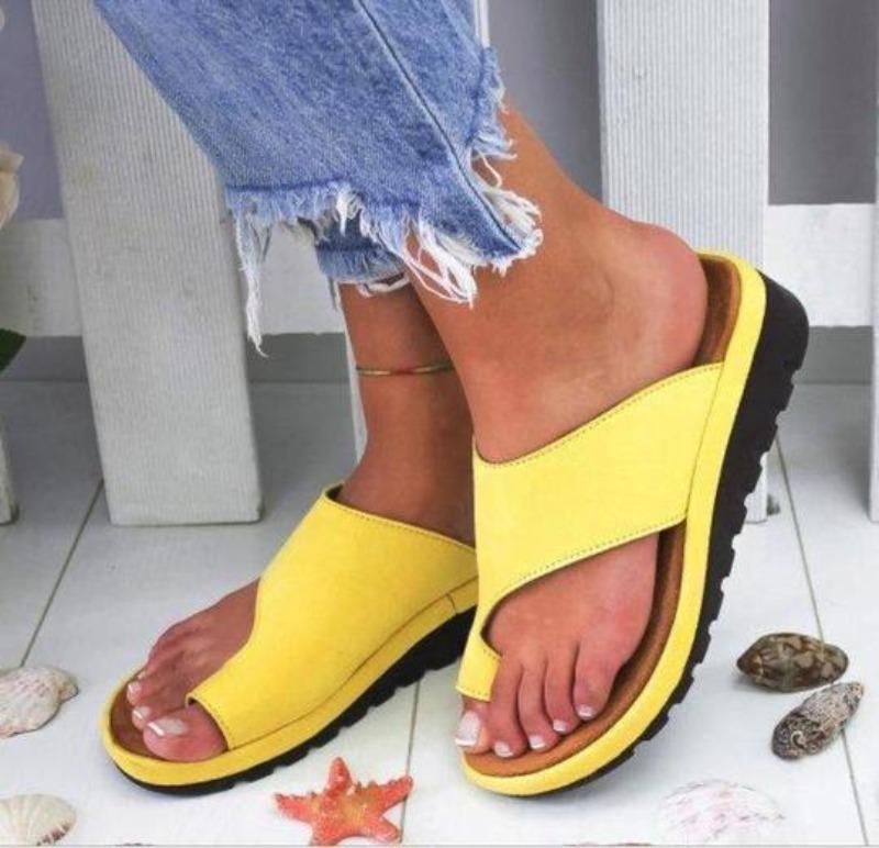 Levoire | Sandales Correctrices Pour Femmes Jaune