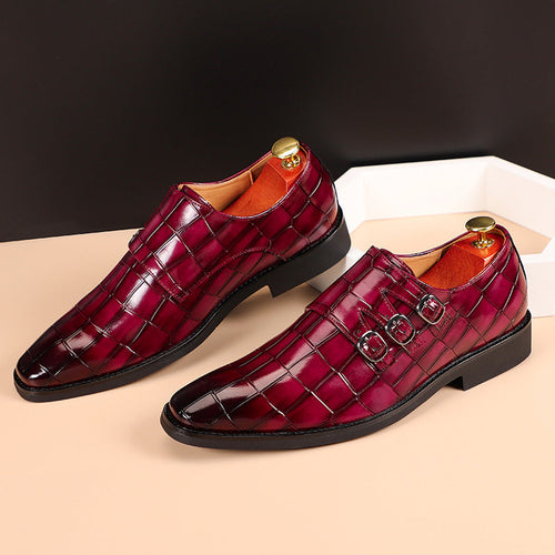 Levoire | Crocodile Élégants Chaussures À Trois Boucles