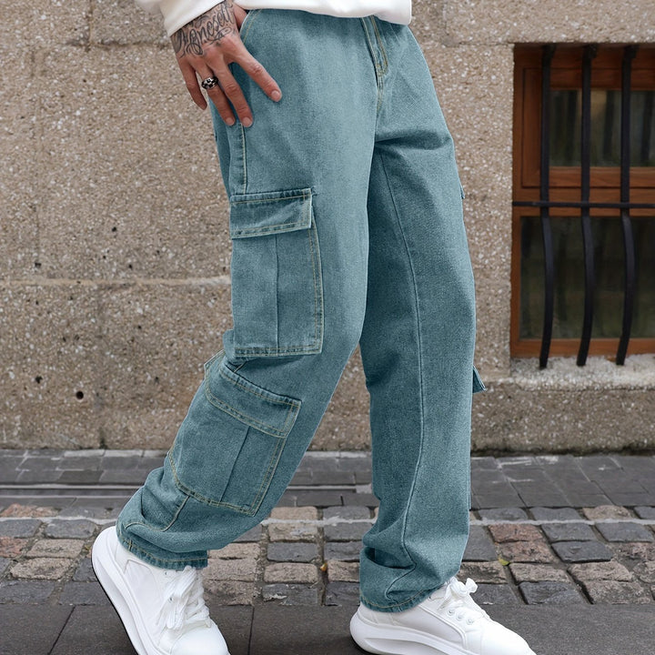 Levoire | Pantalons En Jean Pour Hommes Relaxants Avec Plusieurs Poches