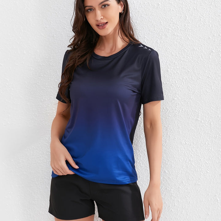Levoire | T-Shirt De Sport Femme Ombre À Manches Courtes