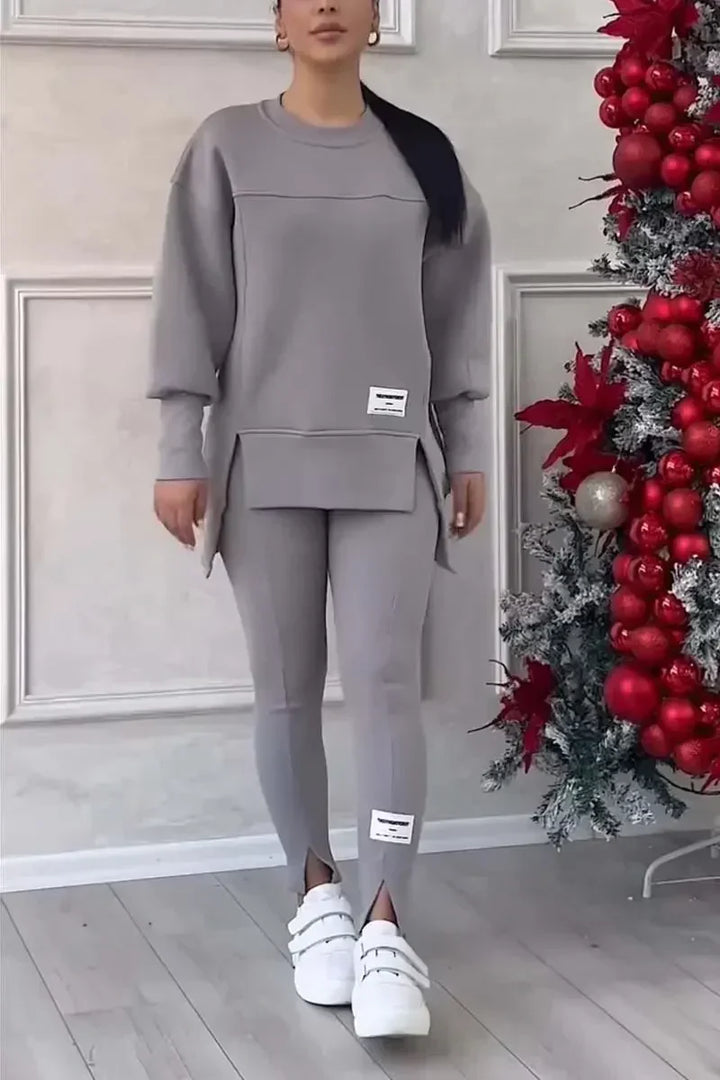 Levoire | Ensemble De Salon Deux Pièces Pour Femmes Gris clair