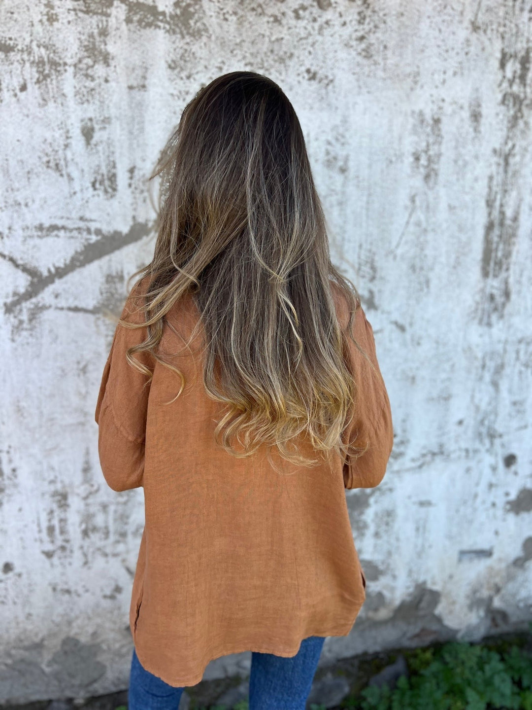 Levoire | Gilet En Lin Avec Volants Et Manches 3/4