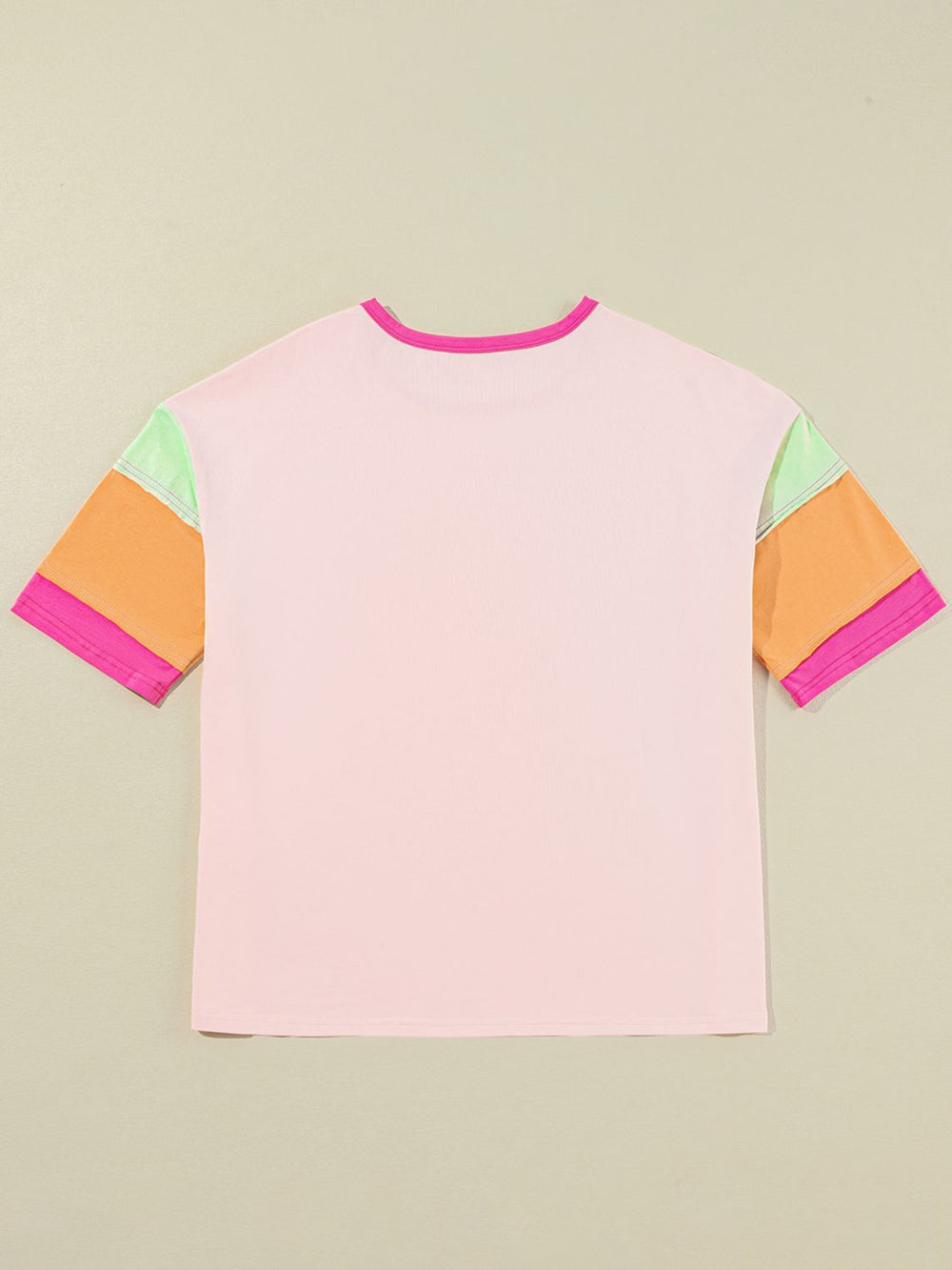 Levoire | Lettres Graphique Couleurブロック T-shirt Col rond sans manches