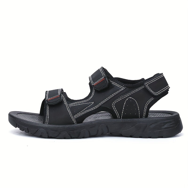 Levoire | Sandales Confortables Pour Hommes Avec Bride Réglable Noir
