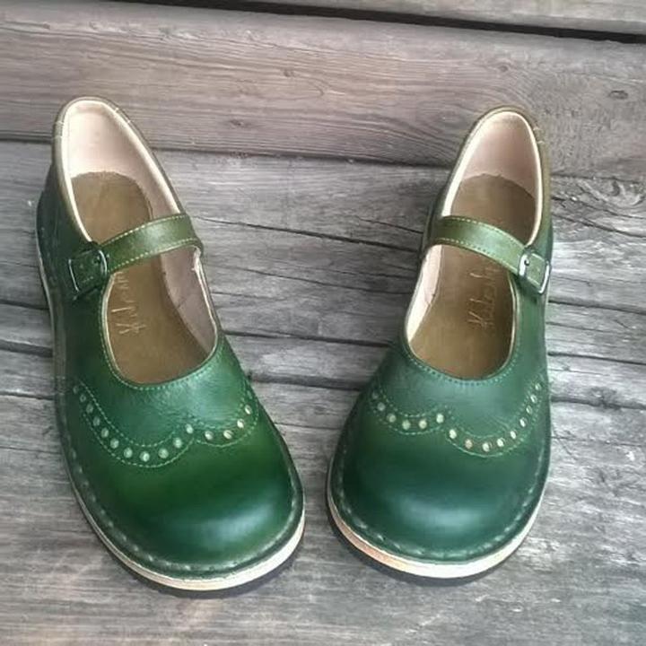 Levoire | Chaussures En Cuir Résistantes Et Élégantes Vert