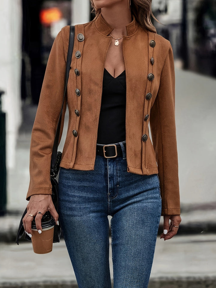 Levoire | Veste Cintrée Élégante Marron foncé