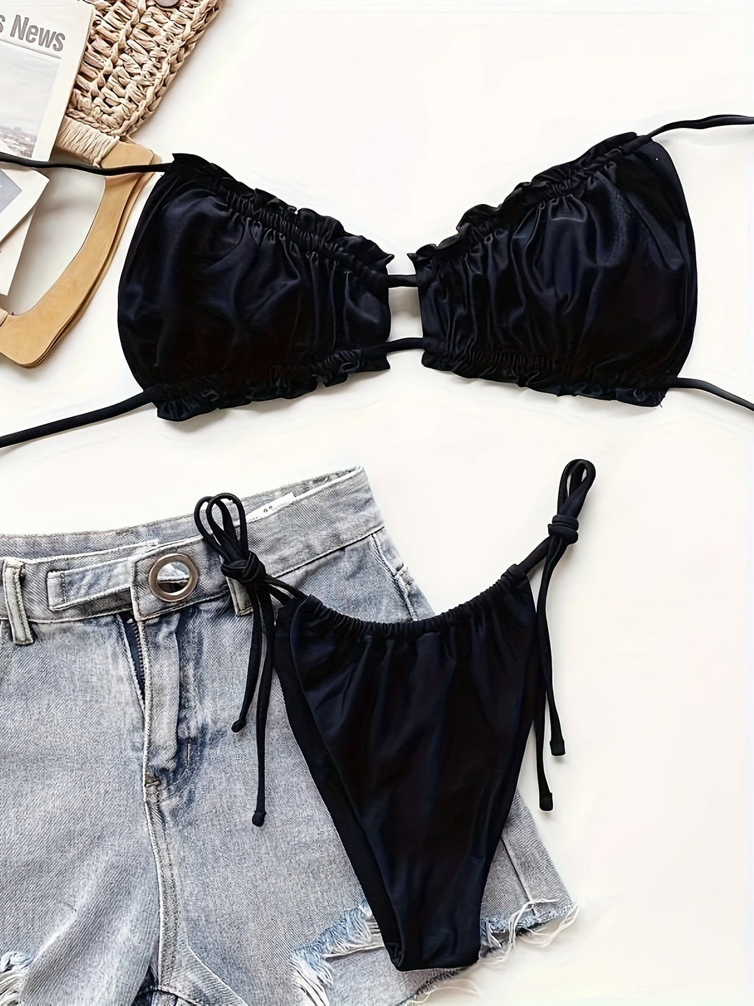 Levoire | Bikini À Fronces Ajustable Pour Femmes