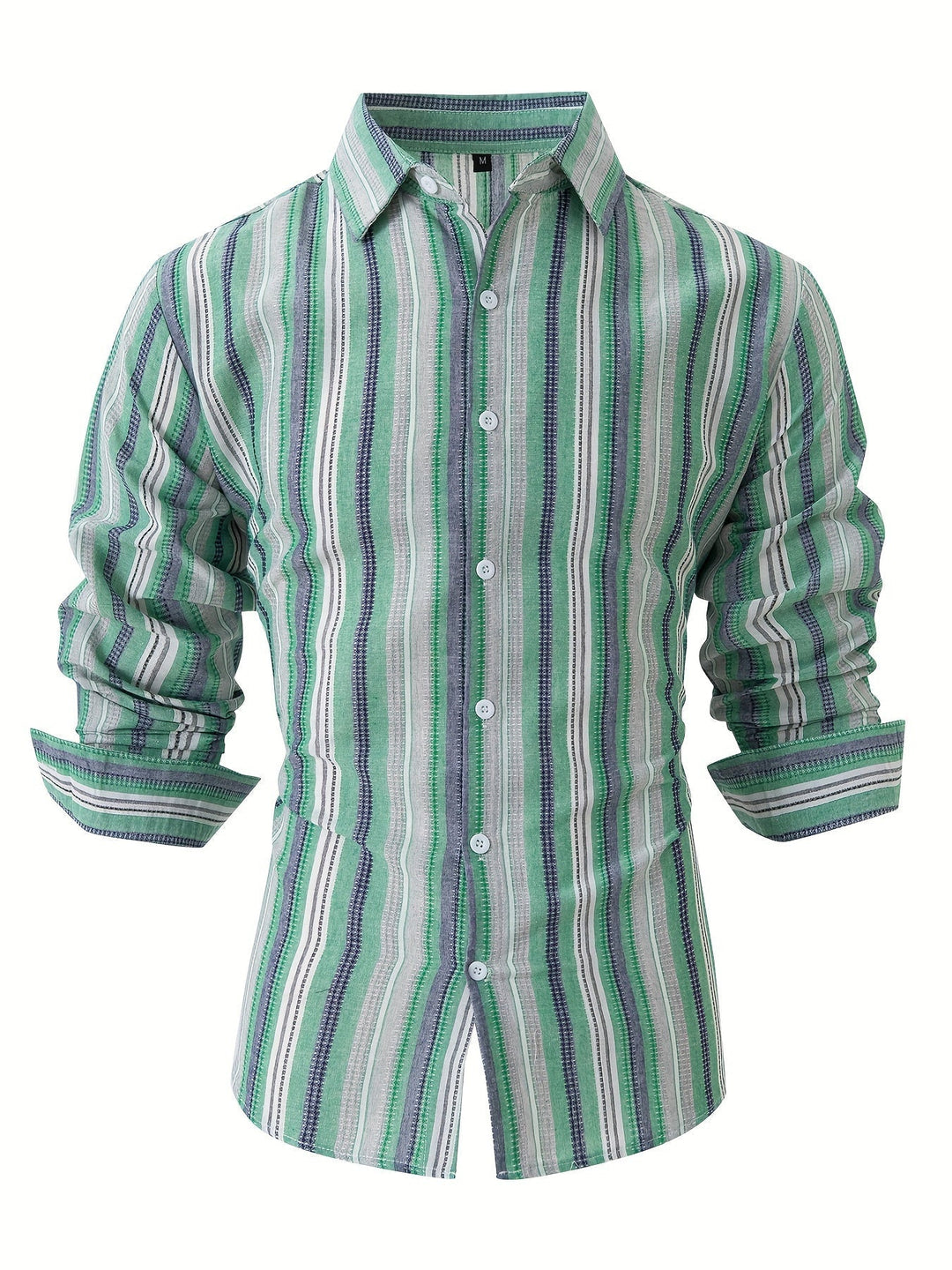 Levoire | Chemise En Coton Lin Rayée Pour Hommes Pour Un Look Décontracté