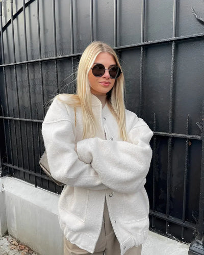 Levoire | Veste Chic à Col Rond avec Poche