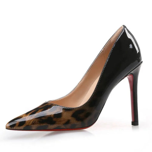 Levoire | Chaussures à talons en dentelle à motifs léopard pour femmes