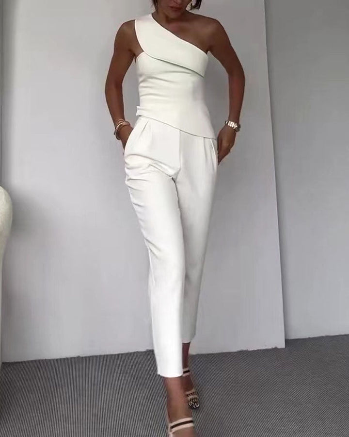 Levoire | Combinaison Asymétrique Blanc