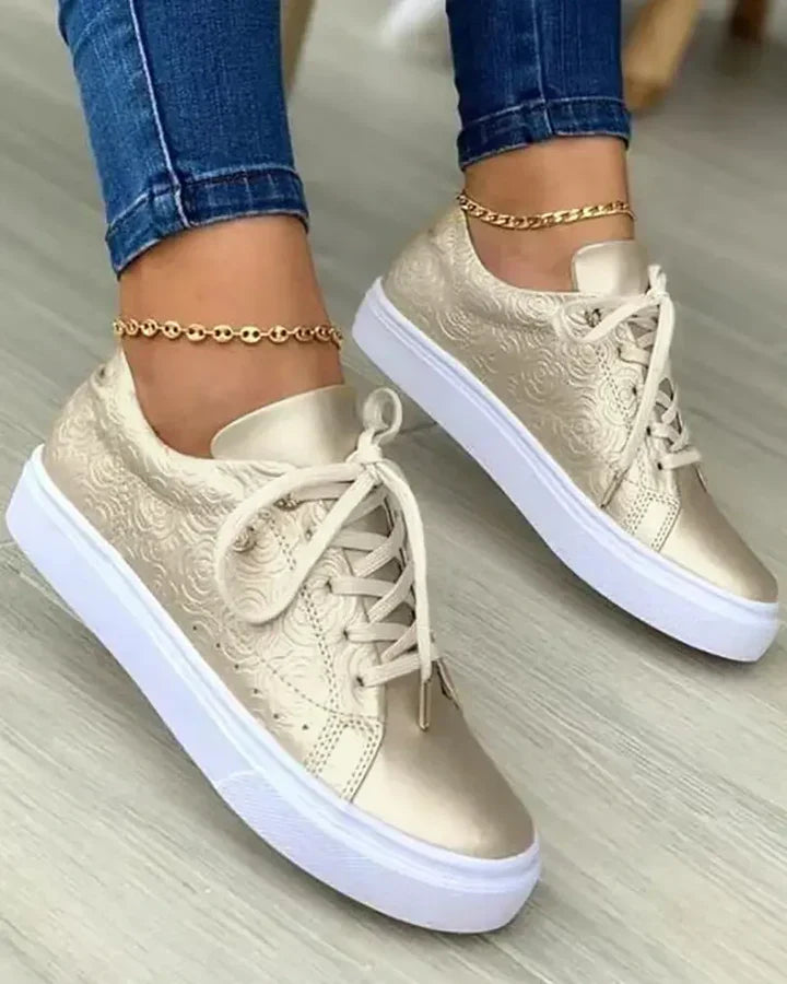 Levoire | Sneakers Avec Détail Doré Or