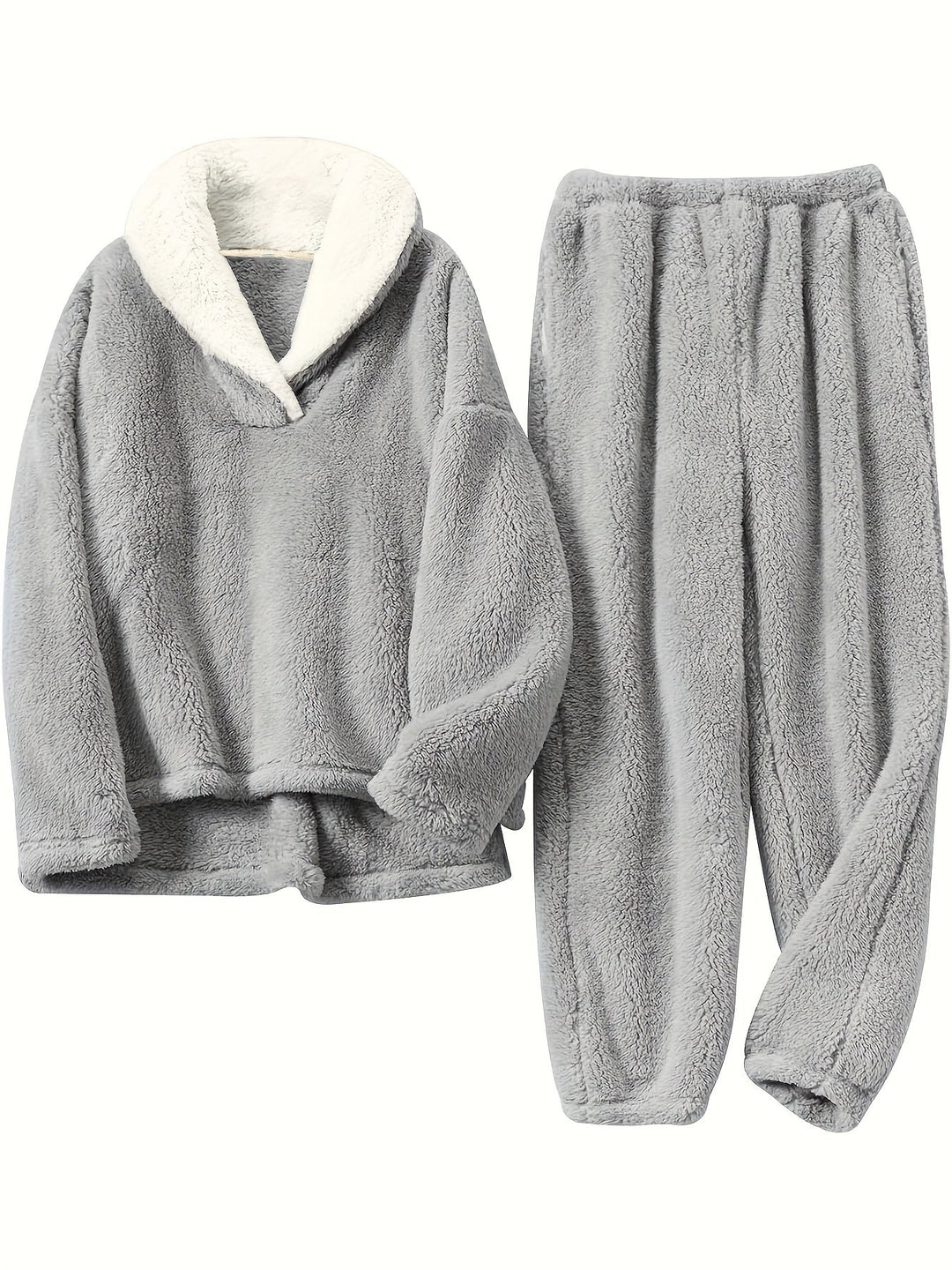 Levoire | Ensemble en flanelle doux Gris