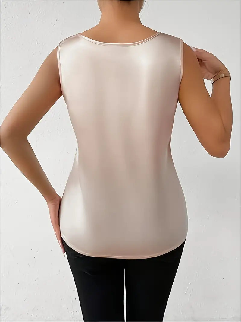 Levoire | Blouse Satin Avec Détail Floral Pour Femmes