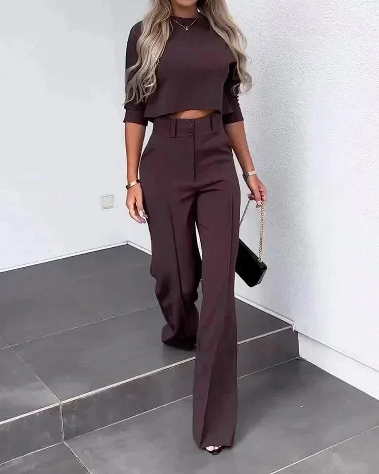 Levoire | Mary Kate Élégant Ensemble De Style Violet foncé